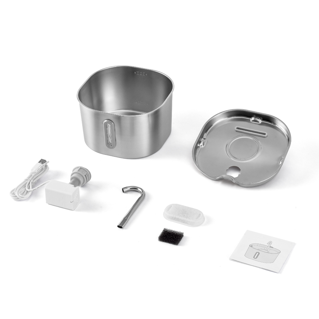 Like New The KittySpout - Health & Happiness Cat Kit (2.2L) - 2 Month: KittySpout + 4 filter sets + AC adapter