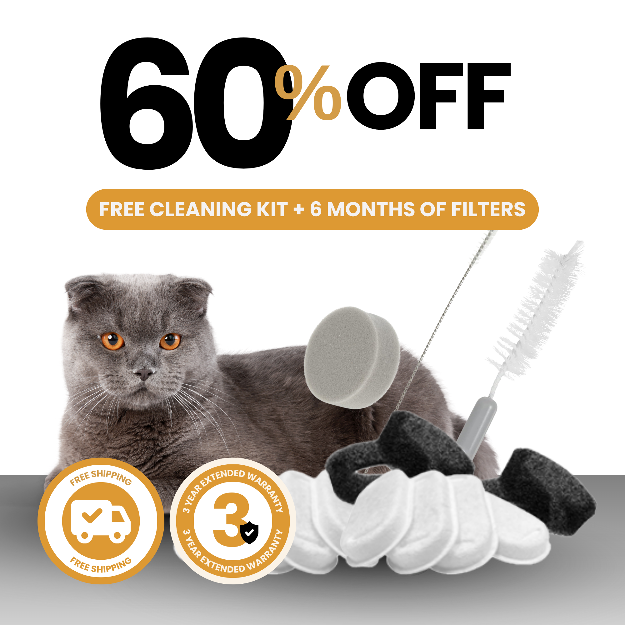 8 filtri KittySpout™ - 8 mesi di fornitura