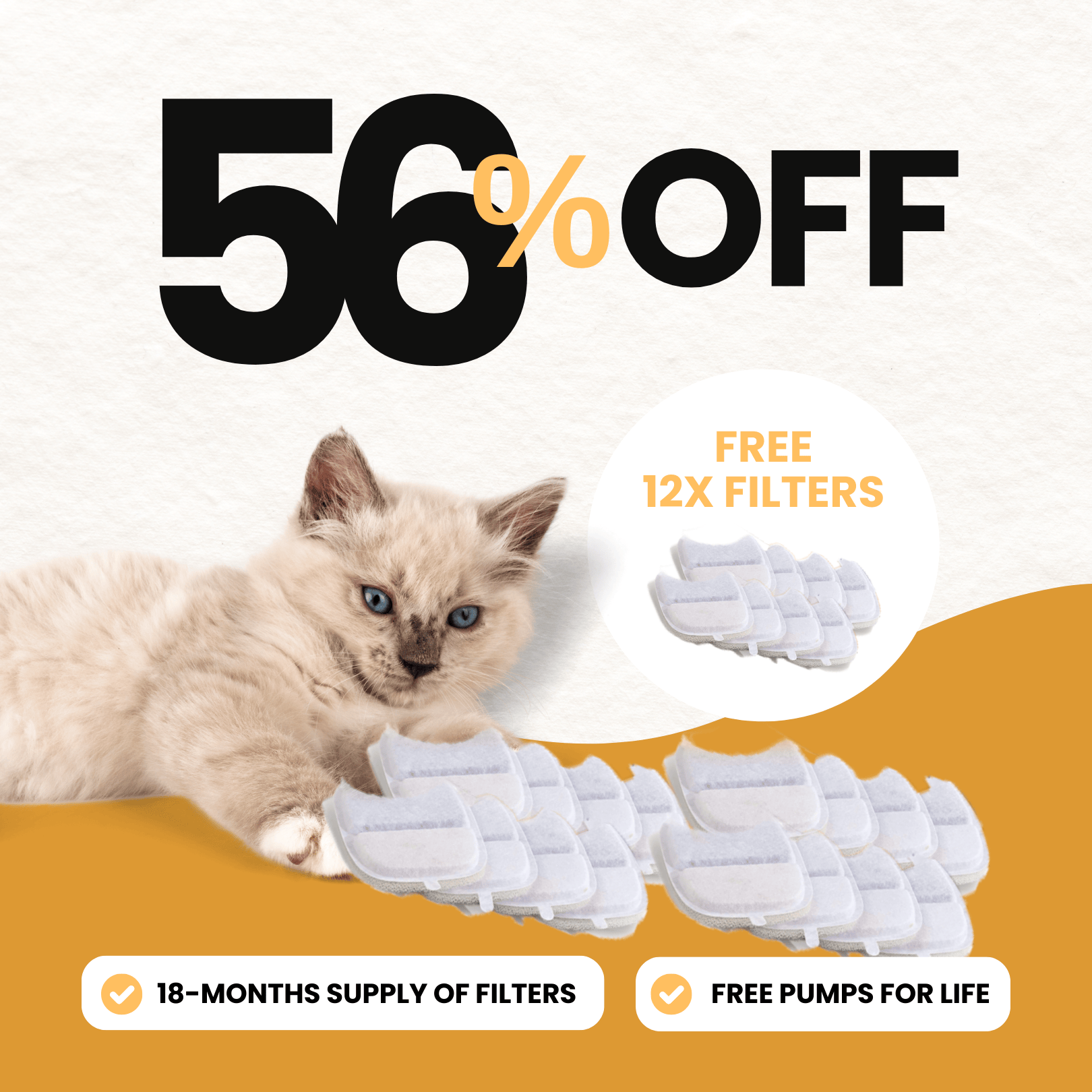 Filtros de repuesto inalámbricos KittySpout