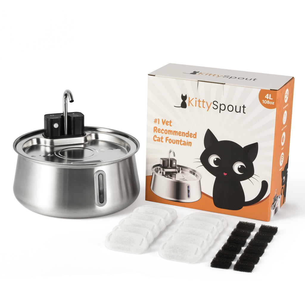 The KittySpout™ - Wireless Fountain 2.0 2-month Kit