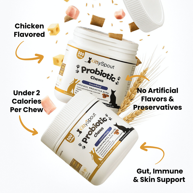 Masticables probióticos para gatos