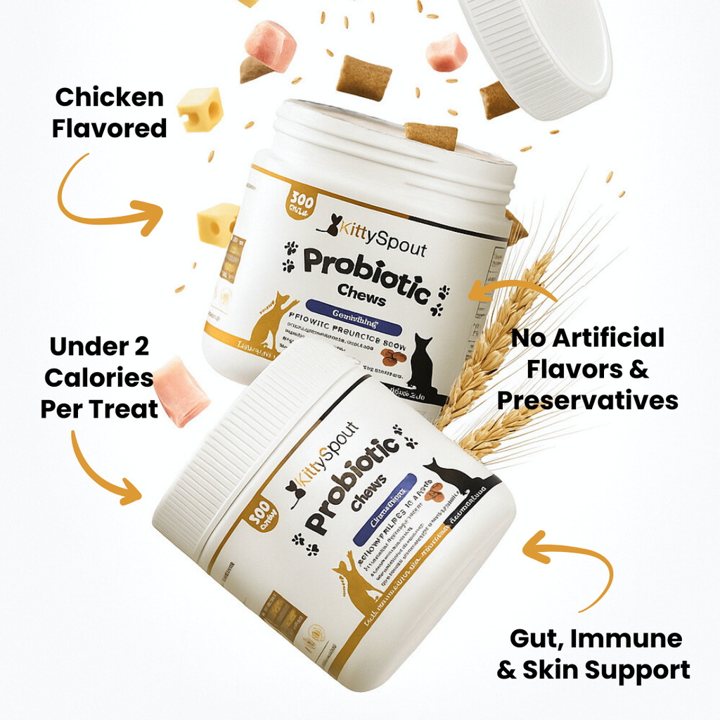 Masticables Probióticos KittySpout - Suministro para 90 Días
