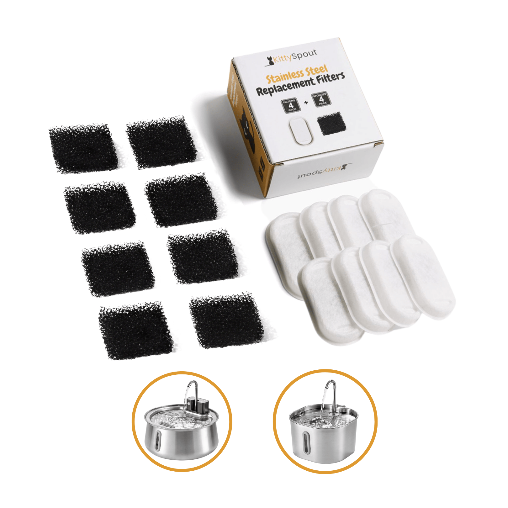 8x KittySpout™ Filter – 8 Monate Vorrat