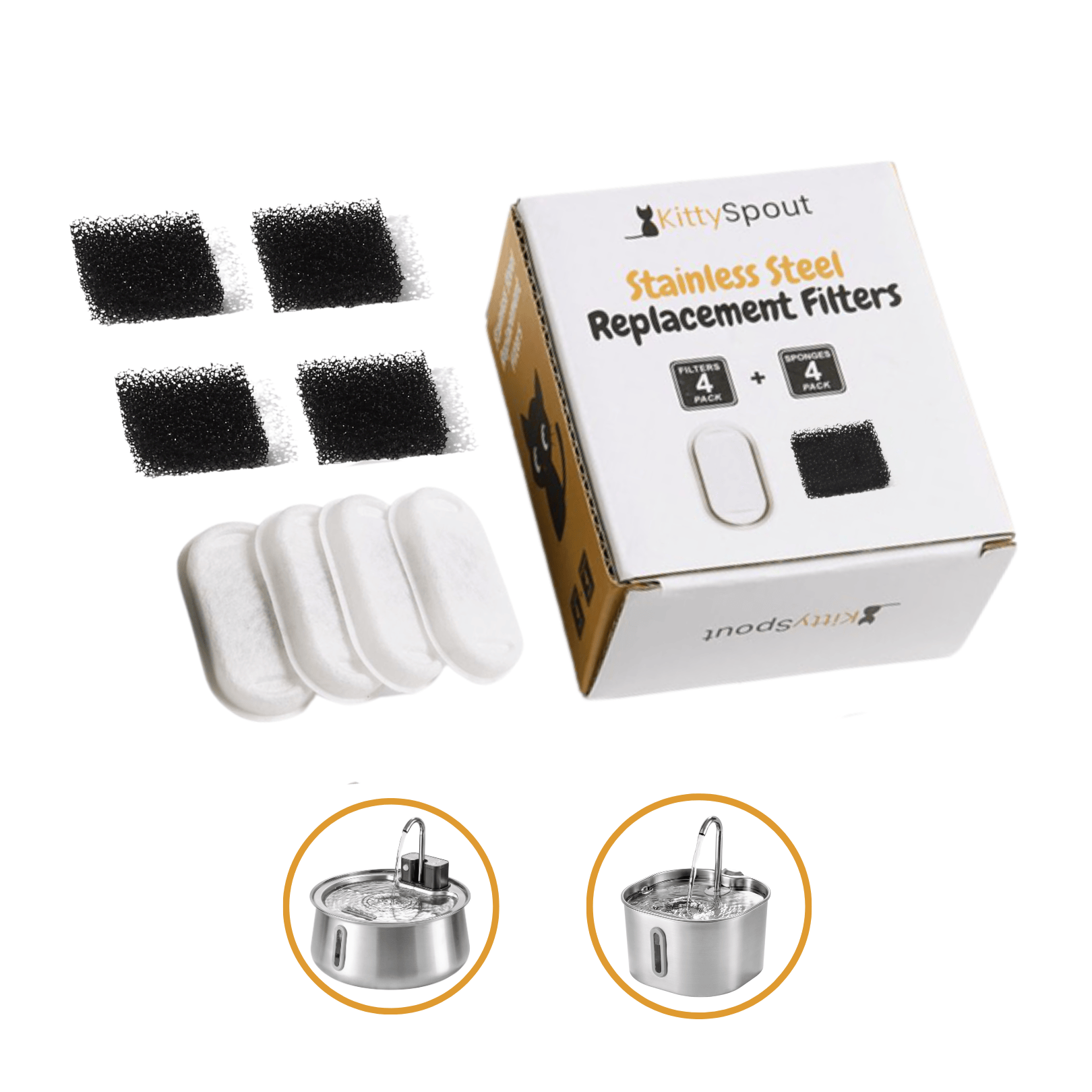 8x KittySpout™ Filter – 8 Monate Vorrat