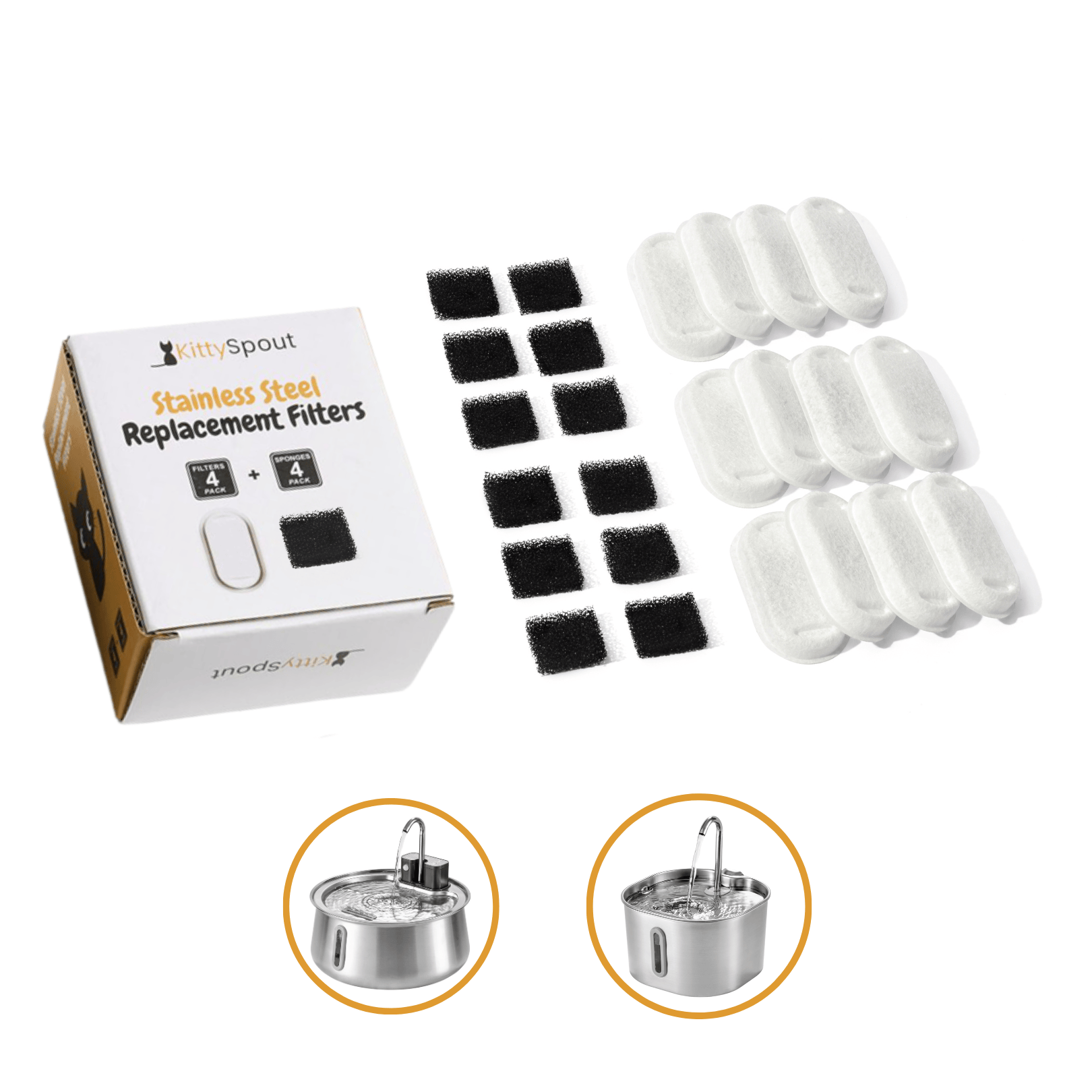 8x KittySpout™ Filter – 8 Monate Vorrat