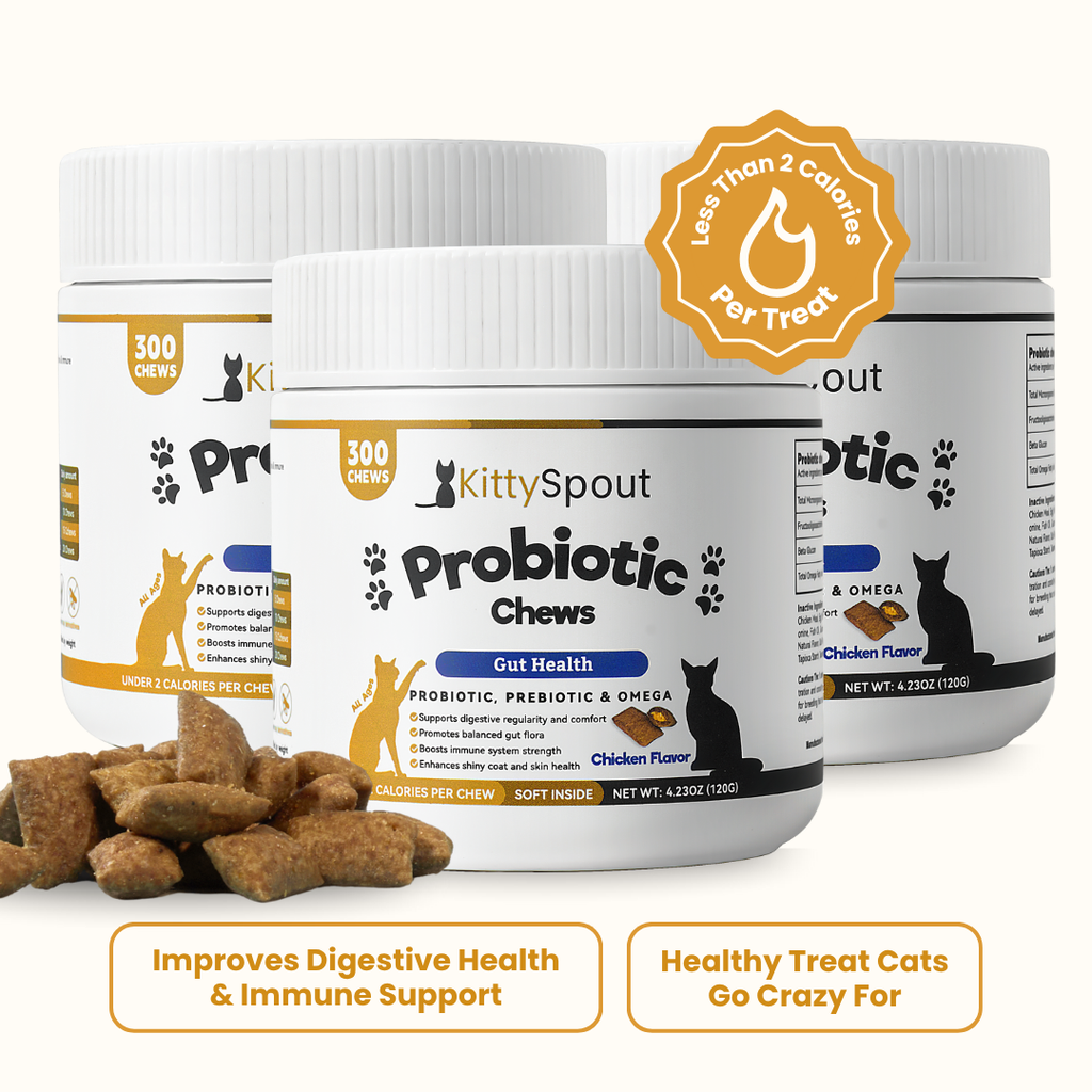 Masticables Probióticos KittySpout - Suministro para 90 Días