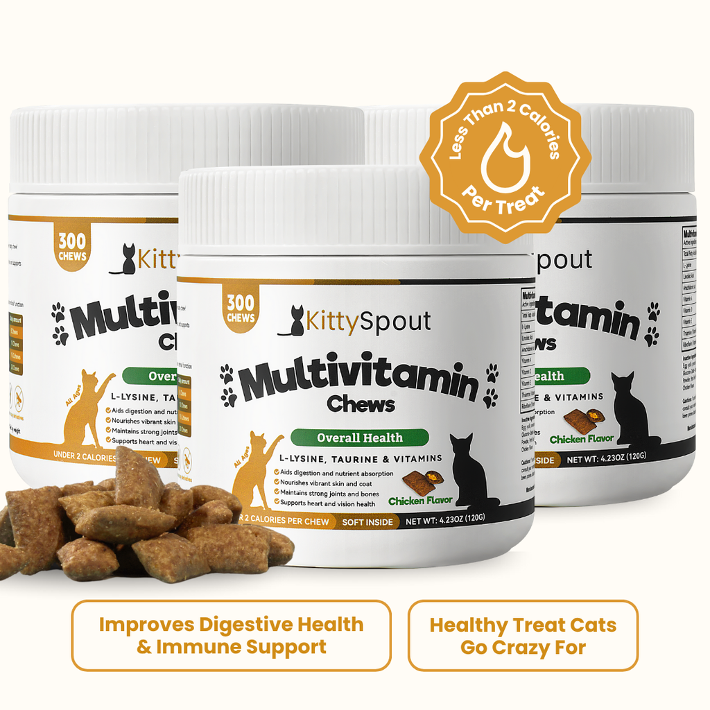 Golosinas multivitamínicas KittySpout - Suministro para 90 días