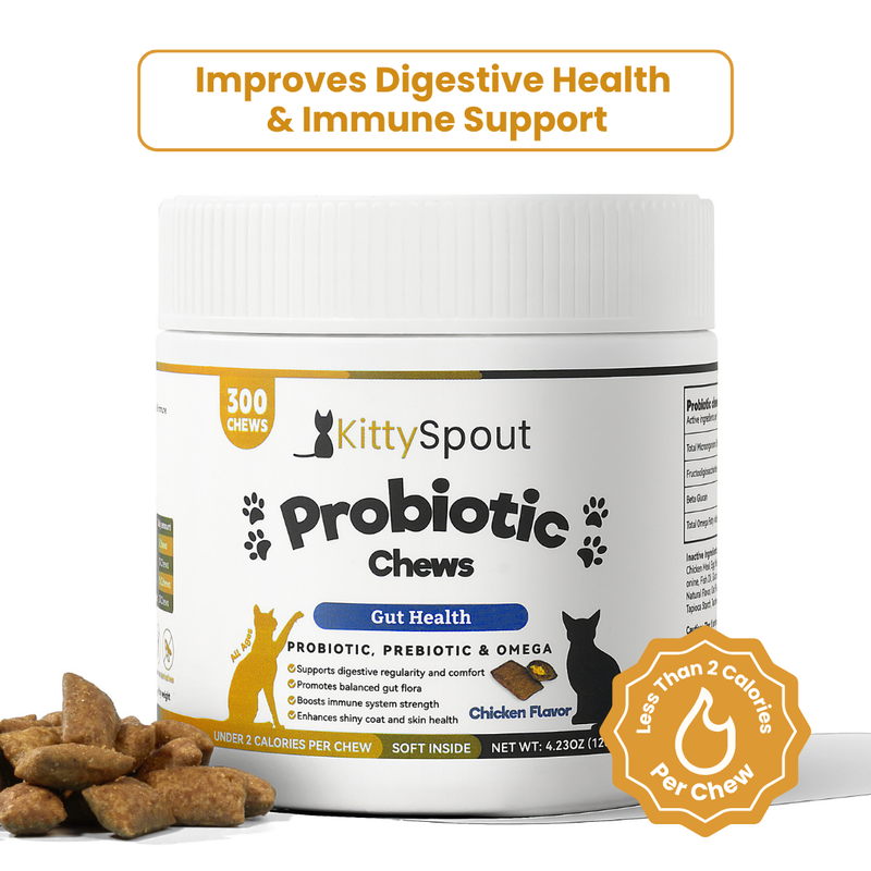Masticables probióticos para gatos