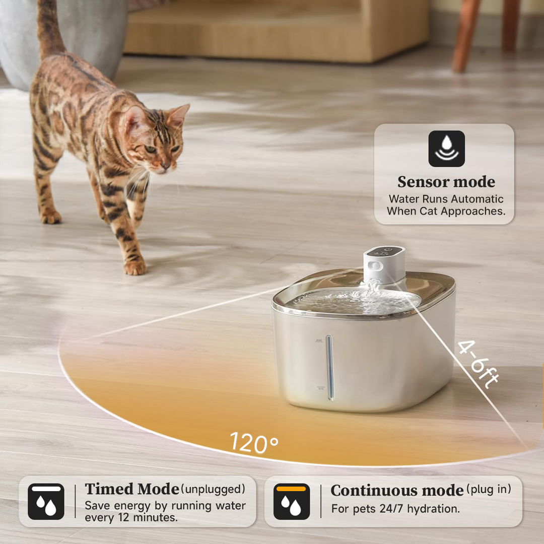 Refurbished The KittySpout - Wireless Fountain - 4 Month: Wireless KittySpout + 8 filter sets + free gift